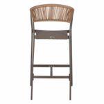 ΣΚΑΜΠΟ ΑΛΟΥΜΙΝΙΟΥ ΜΕ ΜΠΡΑΤΣΑ ΣΑΜΠΑΝΙΖΕ RATTAN ΛΕΥΚΟ TEXTLINE HM5892.03 56x58x105Y εκ. - Image 6