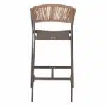 ΣΚΑΜΠΟ ΑΛΟΥΜΙΝΙΟΥ ΜΕ ΜΠΡΑΤΣΑ ΣΑΜΠΑΝΙΖΕ RATTAN ΛΕΥΚΟ TEXTLINE HM5892.03 56x58x105Y εκ. - Image 6