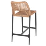 ΣΚΑΜΠΟ ΜΠΑΡ ΜΕΣ.ΥΨΟΥΣ NOJO HM5920.02 ΑΝΘΡΑΚΙ ΑΛΟΥΜΙΝΙΟ--ΜΠΕΖ ΣΥΝΘ.RATTAN 40x55.5x99Yεκ - Image 5