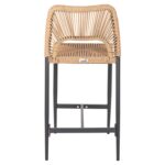 ΣΚΑΜΠΟ ΜΠΑΡ ΜΕΣ.ΥΨΟΥΣ NOJO HM5920.02 ΑΝΘΡΑΚΙ ΑΛΟΥΜΙΝΙΟ--ΜΠΕΖ ΣΥΝΘ.RATTAN 40x55.5x99Yεκ - Image 6