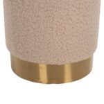 ΣΚΑΜΠΟ LEVY HM8408.20 ΜΠΟΥΚΛΕ ΥΦΑΣΜΑ ΕΚΡΟΥ ΜΕ ΧΡΥΣΗ ΒΑΣΗ Φ35x42Υ εκ. - Image 5