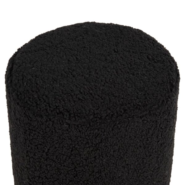 ΣΚΑΜΠΟ LEVY HM8408.24 ΜΠΟΥΚΛΕ ΥΦΑΣΜΑ ΜΑΥΡΟ ΜΕ ΧΡΥΣΗ ΒΑΣΗ Φ35x42Υ εκ. - Image 4