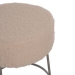 ΣΚΑΜΠΟ KARLO HM8411.23 ΜΕ ΛΕΥΚΟ ΜΠΟΥΚΛΕ ΥΦΑΣΜΑ ΜΕ ΑΣΗΜΙ ΒΑΣΗ Φ35x41Υεκ. - Image 4