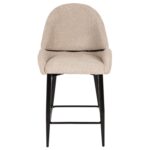 ΣΚΑΜΠΟ ΜΕΣΑΙΟΥ ΥΨΟΥΣ SARKY HM8586.02 ΥΦΑΣΜΑ ΜΠΟΥΚΛΕ ΕΚΡΟΥ-ΜΑΥΡΑ ΜΕΤΑΛ. ΠΟΔΙΑ 55x62x105Yεκ. - Image 3