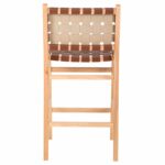 ΣΚΑΜΠΟ ΜΕΣΑΙΟΥ ΥΨΟΥΣ FELIPE TOON ΞΥΛΟ HM9329.01 ΦΥΣΙΚΟ ΚΑΦΕ PU 45x47x94Yεκ. - Image 6