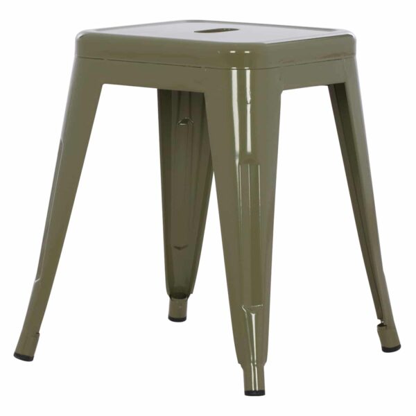 ΣΚΑΜΠΩ ΜΕΤΑΛΛΙΚΟ HM0096.13 MELITA ΣΕ DARK OLIVE GREEN 39x39x46 εκ. - Image 4