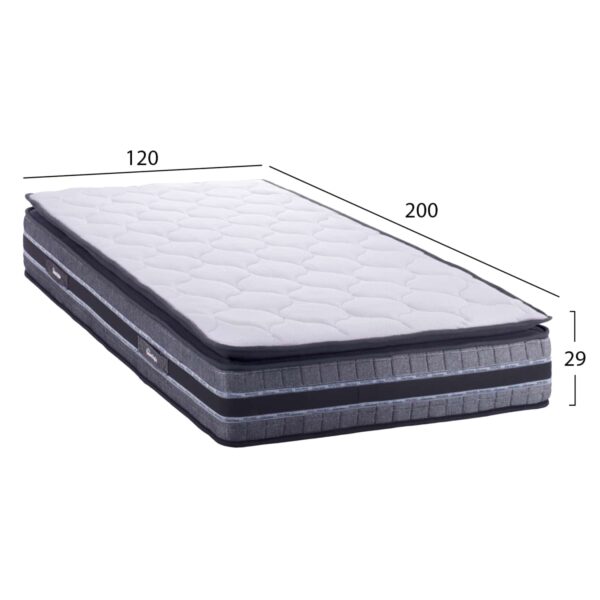 ΣΤΡΩΜΑ DREAMTOPIA FRANKLIN HM657.120 BONNELL SPRING ΜΕ ΑΝΩΣΤΡΩΜΑ 120x200x29Y εκ. - Image 2