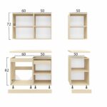 ΣΥΝΘΕΣΗ ΚΟΥΖΙΝΑΣ ΜΕΛΑΜΙΝΗ ΓΚΡΙ ΑΝΘΡΑΚΙ ΛΕΥΚΟ HPL 160x47x84,8Υεκ.HM2468.11 - Image 2