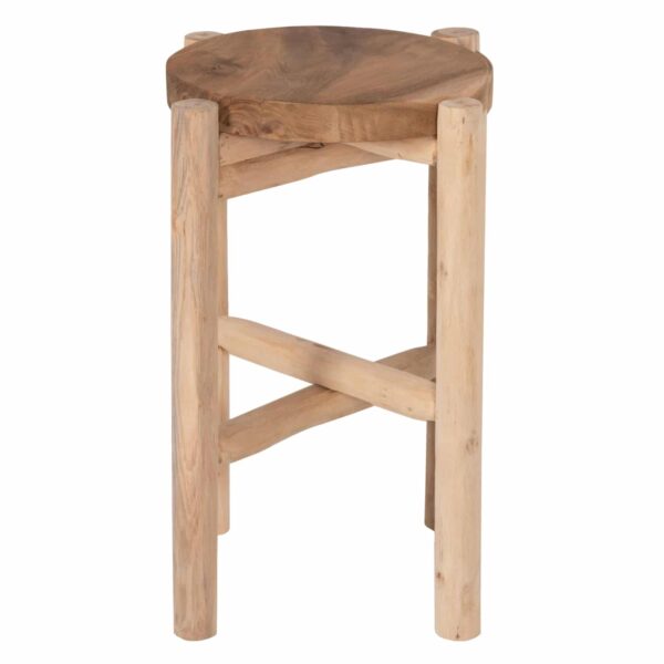 ΤΡΑΠΕΖΑΚΙ ΒΟΗΘΗΤΙΚΟ HOVER HM7900 ΞΥΛΟ ΤΕΑΚ ΣΕ ΦΥΣΙΚΟ ΧΡΩΜΑ Φ30x50Υεκ. - Image 3