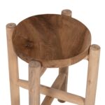 ΤΡΑΠΕΖΑΚΙ ΒΟΗΘΗΤΙΚΟ HOVER HM7900 ΞΥΛΟ ΤΕΑΚ ΣΕ ΦΥΣΙΚΟ ΧΡΩΜΑ Φ30x50Υεκ. - Image 4