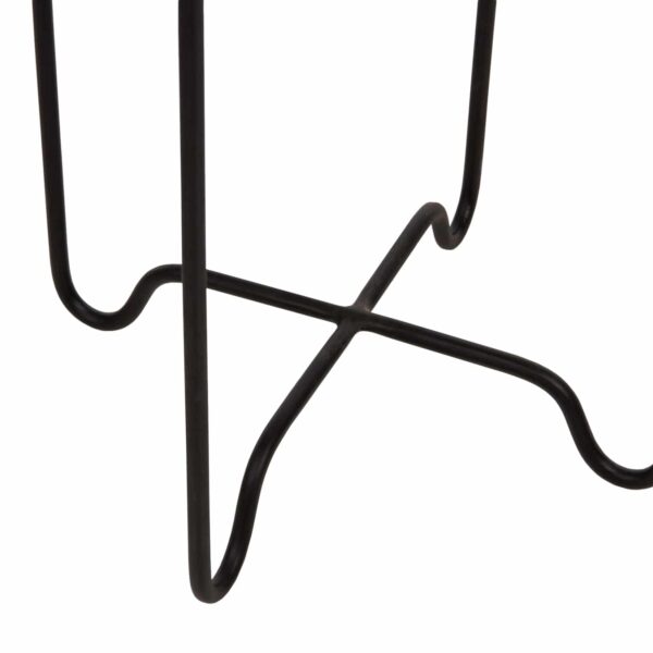 ΤΡΑΠΕΖΑΚΙ ΒΟΗΘΗΤΙΚΟ FLY HM7906 RATTAN ΦΥΣΙΚΟ ΧΡΩΜΑ-ΜΕΤΑΛΛΙΚΗ ΒΑΣΗ ΜΑΥΡΗ Φ40x53Yεκ. - Image 6