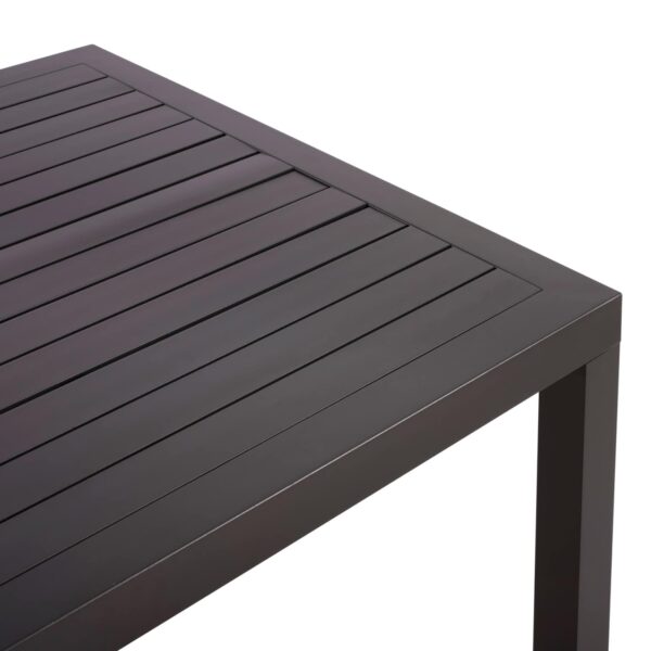 ΤΡΑΠΕΖΙ ΑΛΟΥΜΙΝΙΟΥ SAHIRA ΣΕ ΑΝΘΡΑΚΙ ΑΠΟΧΡΩΣΗ HM5571.02 140Χ80X75,5Υ εκ. - Image 5