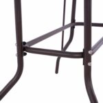 ΤΡΑΠΕΖΙ ADAM HM5020.02 ΜΕΤΑΛΛΙΚΟ ΚΑΦΕ ΜΕ ΓΥΑΛΙΝΗ ΕΠΙΦΑΝΕΙΑ 110Χ60Χ71Υεκ. - Image 6