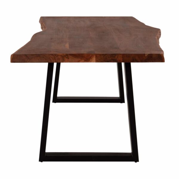 ΤΡΑΠΕΖΙ MONTANA HM8595.11 ΜΑΣΙΦ ΞΥΛΟ ΑΚΑΚΙΑΣ-ΠΑΧΟΣ ΕΠΙΦΑΝΕΙΑΣ 5,5εκ.- 200x95x81Υεκ. - Image 3