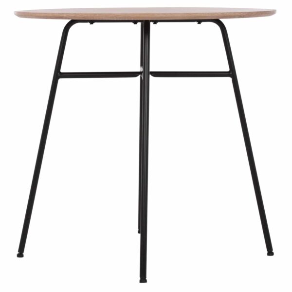 ΤΡΑΠΕΖΙ ADELAIDE ΜΕ ΜDF ΕΠΙΦΑΝΕΙΑ SONAMA & ΜΕΤΑΛΛΙΚΑ ΠΟΔΙΑ HM8743.01 Φ80Χ75 εκ. - Image 3