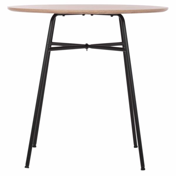 ΤΡΑΠΕΖΙ ADELAIDE ΜΕ ΜDF ΕΠΙΦΑΝΕΙΑ SONAMA & ΜΕΤΑΛΛΙΚΑ ΠΟΔΙΑ HM8743.01 Φ80Χ75 εκ. - Image 4