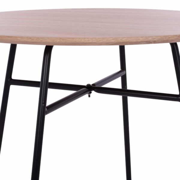 ΤΡΑΠΕΖΙ ADELAIDE ΜΕ ΜDF ΕΠΙΦΑΝΕΙΑ SONAMA & ΜΕΤΑΛΛΙΚΑ ΠΟΔΙΑ HM8743.01 Φ80Χ75 εκ. - Image 6