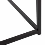 ΤΡΑΠΕΖΙ ΣΑΛΟΝΙΟΥ BRAYLEN HM8942.12 ΜΕΛΑΜΙΝΗ ΛΕΥΚΟ ΜΑΡΜΑΡΟ-ΜΑΥΡΗ ΒΑΣΗ 75x75x43Υεκ. - Image 6