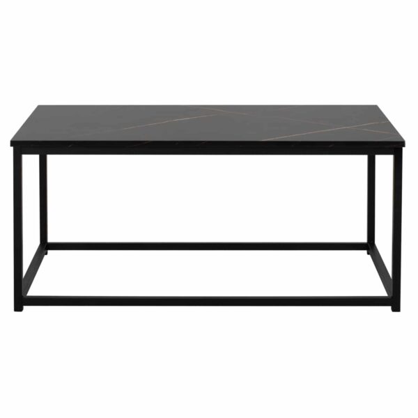 ΤΡΑΠΕΖΙ ΣΑΛΟΝΙΟΥ SAFFRON HM8975.13 ΜΕΛΑΜΙΝΗ ΜΑΥΡΟ ΜΑΡΜΑΡΟ 95Χ55Χ43Yεκ. - Image 3