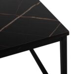 ΤΡΑΠΕΖΙ ΣΑΛΟΝΙΟΥ SAFFRON HM8975.13 ΜΕΛΑΜΙΝΗ ΜΑΥΡΟ ΜΑΡΜΑΡΟ 95Χ55Χ43Yεκ. - Image 5