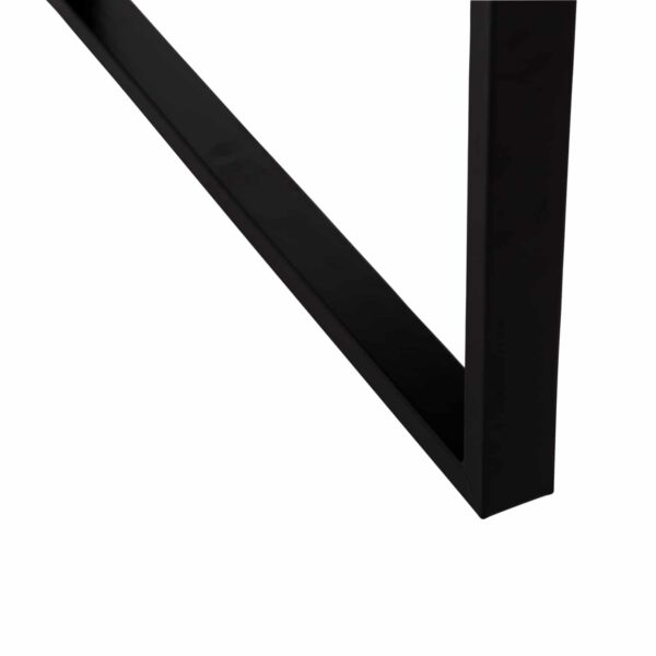 ΤΡΑΠΕΖΙ ΣΑΛΟΝΙΟΥ SHABEN HM9585.01 MDF ΜΑΥΡΟ ΜΑΡΜΑΡΟ-ΜΑΥΡΗ ΜΕΤΑΛΛΙΚΗ ΒΑΣΗ 120x60X46Yεκ. - Image 6