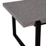 ΤΡΑΠΕΖΙ ΣΑΛΟΝΙΟΥ SHABEN HM9585.02 MDF ΓΚΡΙ ΜΑΡΜΑΡΟ-ΜΑΥΡΗ ΜΕΤΑΛΛΙΚΗ ΒΑΣΗ 120x60X46Yεκ. - Image 4