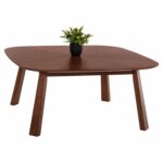 ΤΡΑΠΕΖΙ ΣΑΛΟΝΙΟΥ RINER HM9738 MDF ΜΕ ΚΑΠΛΑΜΑ ΚΑΡΥΔΙΑΣ 100x100x45Yεκ. - Image 4