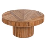 ΤΡΑΠΕΖΙ ΣΑΛΟΝΙΟΥ GATSBY ΣΤΡΟΓΓΥΛΟ HM9651 RATTAN ΧΡΩΜΑ ΦΥΣΙΚΟ Φ100x50Y εκ. - Image 3