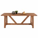ΤΡΑΠΕΖΙ ΤΡΑΠΕΖΑΡΙΑΣ HM7922 PLUTON RECYCLED TEAK ΣΕ ΦΥΣΙΚΟ ΧΡΩΜΑ 200X100X75Yεκ. - Image 3