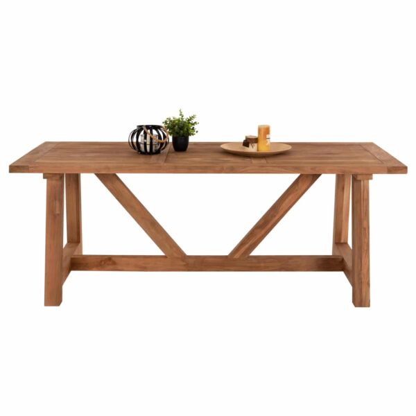 ΤΡΑΠΕΖΙ ΤΡΑΠΕΖΑΡΙΑΣ HM7922 PLUTON RECYCLED TEAK ΣΕ ΦΥΣΙΚΟ ΧΡΩΜΑ 200X100X75Yεκ. - Image 3
