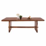 ΤΡΑΠΕΖΙ ΤΡΑΠΕΖΑΡΙΑΣ ULYSES HM9759 ΜΑΣΙΦ ΞΥΛΟ SUAR ΣΕ ΦΥΣΙΚΟ ΠΑΧΟΥΣ 9εκ 300x100x78Yεκ. - Image 3