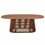 ΤΡΑΠΕΖΙ ΤΡΑΠΕΖΑΡΙΑΣ REMIK HM9835 RECYCLED ΤΕΑΚ ΣΕ ΦΥΣΙΚΟ 100x200x75,5Yεκ. TOP 4εκ. - Image 3