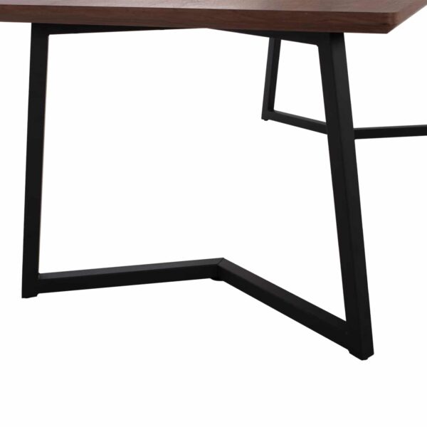 ΤΡΑΠΕΖΙ ΤΡΑΠΕΖΑΡΙΑΣ JAY HM9304.02 ΚΑΠΛΑΜΑΣ ΚΑΡΥΔΙΑΣ ΡΟΥΣΤΙΚ ΣΤΥΛ 200x100x75 εκ. - Image 5