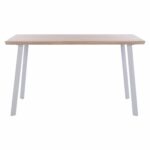 ΤΡΑΠΕΖΙ ΤΡΑΠΕΖΑΡΙΑΣ OFIRA 140X80 SONAMA ΜΕ ΛΕΥΚΑ ΠΟΔΙΑ HM8374.02 - Image 3