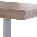 ΤΡΑΠΕΖΙ ΤΡΑΠΕΖΑΡΙΑΣ OFIRA 140X80 SONAMA ΜΕ ΛΕΥΚΑ ΠΟΔΙΑ HM8374.02 - Image 5