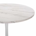 ΤΡΑΠΕΖΙ ΤΡΑΠΕΖΑΡΙΑΣ ROLLO HM9421.01 ΣΤΡΟΓΓΥΛΟ WHITE MARBLE Φ90x74Y εκ. - Image 4