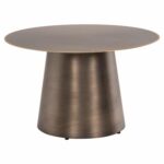 ΤΡΑΠΕΖIA ΣΑΛΟΝΙΟΥ 2ΤΜΧ NICKELY HM9667 ΜΕΤΑΛΛΟ ΣΕ ΑΣΗΜΙ ΜΑΤ Φ80x41Υ & Φ60x36Υ εκ. - Image 5