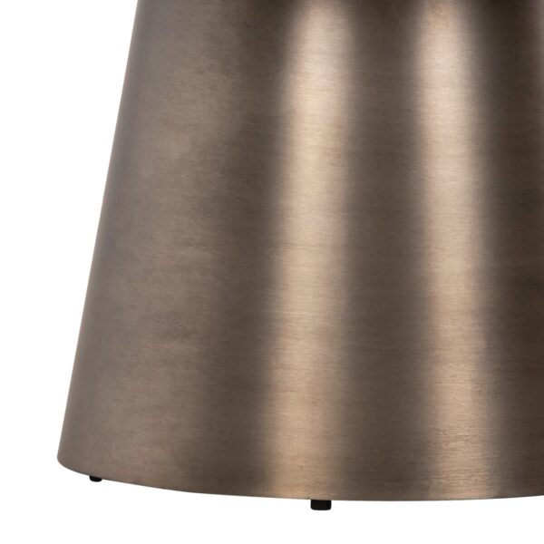 ΤΡΑΠΕΖIA ΣΑΛΟΝΙΟΥ 2ΤΜΧ NICKELY HM9667 ΜΕΤΑΛΛΟ ΣΕ ΑΣΗΜΙ ΜΑΤ Φ80x41Υ & Φ60x36Υ εκ. - Image 6