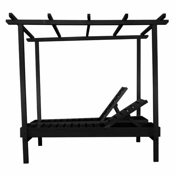 ΞΑΠΛΩΣΤΡΑ ΜΥΚΟΝΟΣ ΕΠΑΓΓΕΛΜ. ΞΥΛΙΝΗ ΔΙΠΛΗ ΜΑΥΡΗ ΜΕ ΟΥΡΑΝΟ 205x167x212Yεκ.HM5428.01 - Image 4