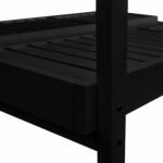 ΞΑΠΛΩΣΤΡΑ ΜΥΚΟΝΟΣ ΕΠΑΓΓΕΛΜ. ΞΥΛΙΝΗ ΔΙΠΛΗ ΜΑΥΡΗ ΜΕ ΟΥΡΑΝΟ 205x167x212Yεκ.HM5428.01 - Image 6