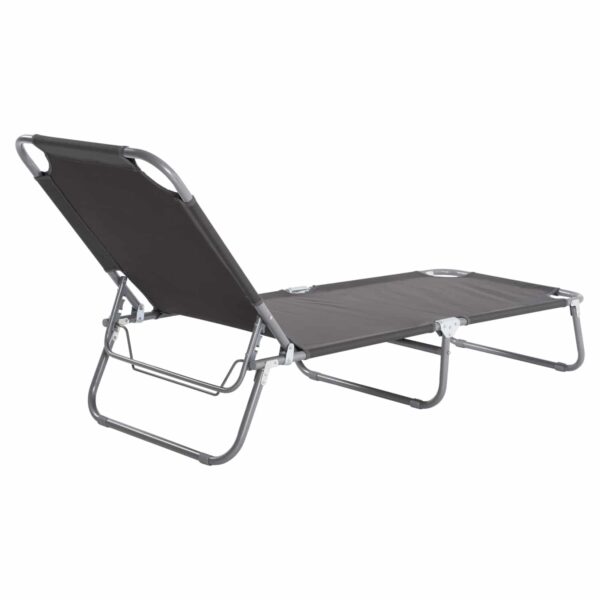 ΞΑΠΛΩΣΤΡΑ ΜΕΤΑΛΛΙΚΗ KALYNDA ΓΚΡΙ ΜΕ ΓΚΡΙ ΥΦΑΣΜΑ HM5278.10 - Image 5