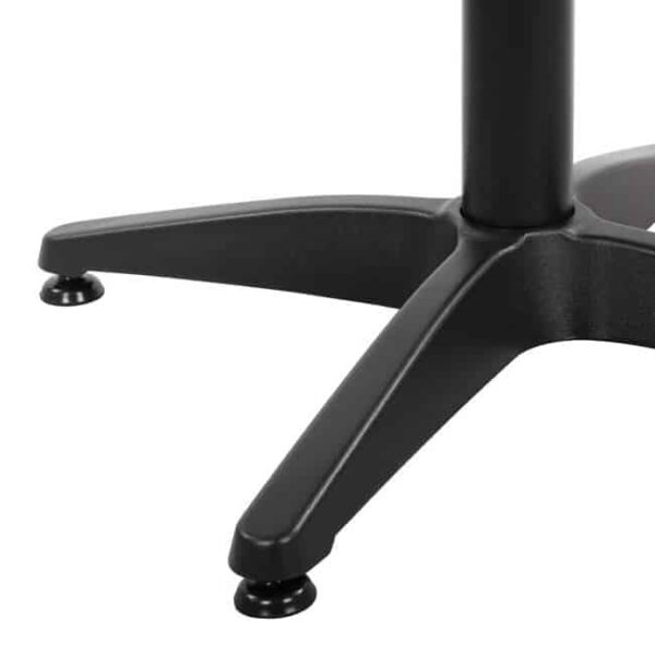 ΒΑΣΗ ΑΛΟΥΜΙΝΙΟΥ 4ΝΥΧΗ 66Χ66X69Υεκ. ΜΕ ΣΤΑΥΡΟ 45Χ45εκ. HM448.03 ΜΑΥΡΗ - Image 6