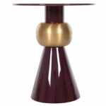 ΒΟΗΘΗΤΙΚΟ ΤΡΑΠΕΖΑΚΙ PATNA HM4234.06 ΜΕΤΑΛΛΟ ΣΕ ΜΠΟΡΝΤΟ-ΧΡΥΣΟ Φ46x51,5Υεκ. - Image 4