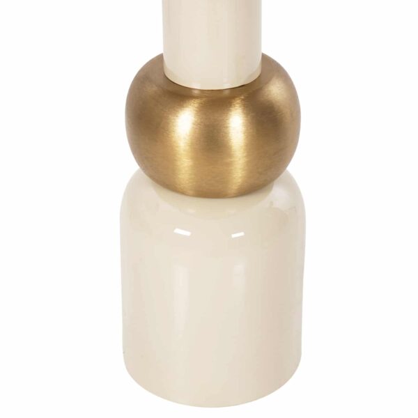 ΒΟΗΘΗΤΙΚΟ ΤΡΑΠΕΖΑΚΙ AMBUR HM4238.03 ΜΕΤΑΛΛΟ ΣΕ ΕΚΡΟΥ-ΧΡΥΣΟ Φ40,5x62Υ εκ. - Image 6