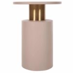 ΒΟΗΘΗΤΙΚΟ ΤΡΑΠΕΖΑΚΙ PUNJAB HM4240.03 ΜΕΤΑΛΛΟ ΣΕ ΕΚΡΟΥ-ΧΡΥΣΟΧΑΛΚΙΝΟ Φ30,5x42Υεκ. - Image 3