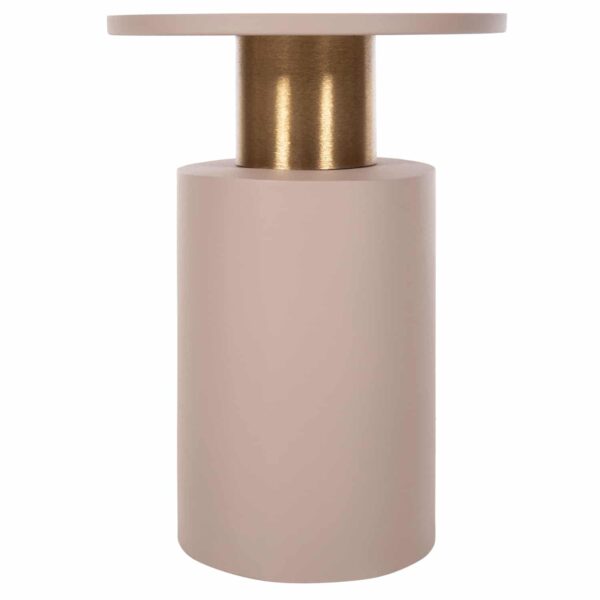 ΒΟΗΘΗΤΙΚΟ ΤΡΑΠΕΖΑΚΙ PUNJAB HM4240.03 ΜΕΤΑΛΛΟ ΣΕ ΕΚΡΟΥ-ΧΡΥΣΟΧΑΛΚΙΝΟ Φ30,5x42Υεκ. - Image 3