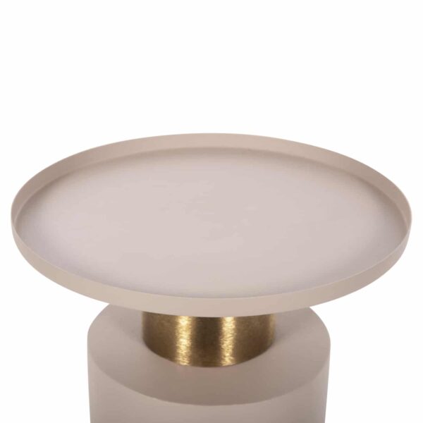 ΒΟΗΘΗΤΙΚΟ ΤΡΑΠΕΖΑΚΙ PUNJAB HM4240.03 ΜΕΤΑΛΛΟ ΣΕ ΕΚΡΟΥ-ΧΡΥΣΟΧΑΛΚΙΝΟ Φ30,5x42Υεκ. - Image 4