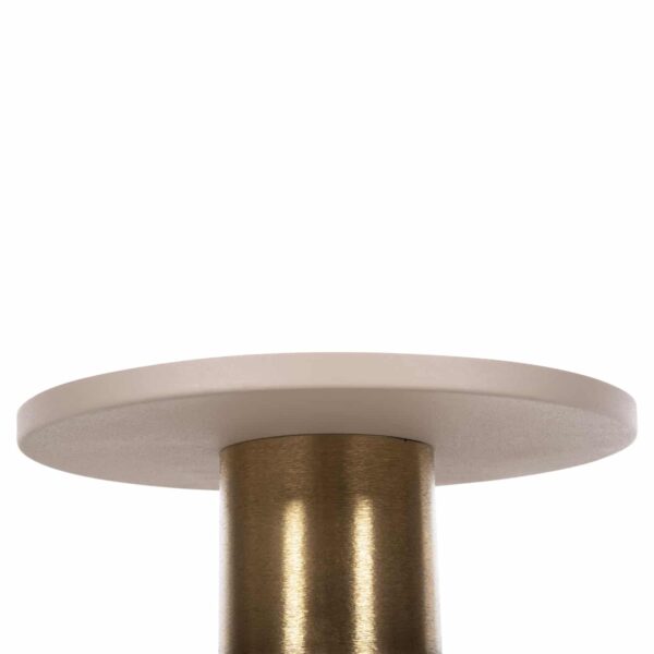 ΒΟΗΘΗΤΙΚΟ ΤΡΑΠΕΖΑΚΙ PUNJAB HM4240.03 ΜΕΤΑΛΛΟ ΣΕ ΕΚΡΟΥ-ΧΡΥΣΟΧΑΛΚΙΝΟ Φ30,5x42Υεκ. - Image 5