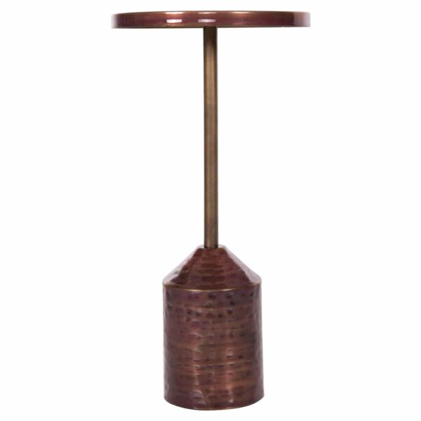 ΒΟΗΘΗΤΙΚΟ ΤΡΑΠΕΖΑΚΙ BOMBAY HM4251.06 ΜΕΤΑΛΛΟ ΣΕ ΧΑΛΚΙΝΕΣ ΑΠΟΧΡΩΣΕΙΣ Φ25,5x51,5Υεκ - Image 3