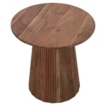 ΒΟΗΘΗΤΙΚΟ ΤΡΑΠΕΖΑΚΙ ΣΤΡΟΓΓΥΛΟ GROOT HM9698 ΜΑΣΙΦ ΑΚΑΚΙΑ- ΦΥΣΙΚΟ Φ45x44Υεκ. - Image 3